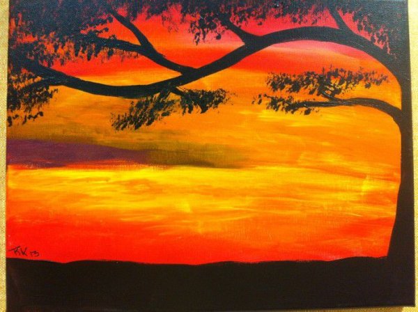 Пейзаж дерева легкий