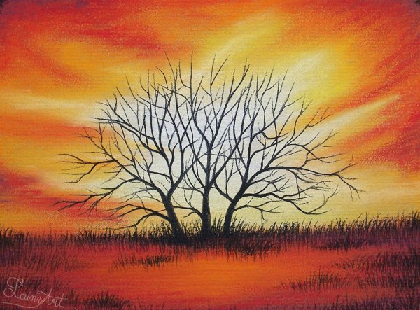 Пейзаж рисунок