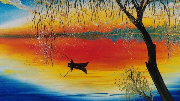 Африканские пейзажи акварелью