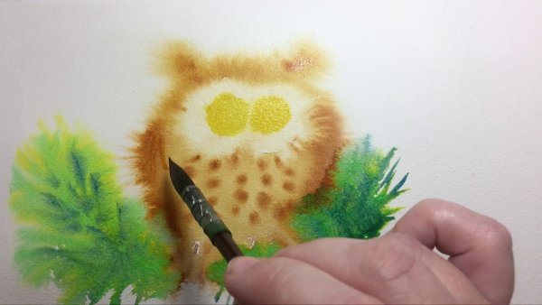 Рисование по мокрой бумаге