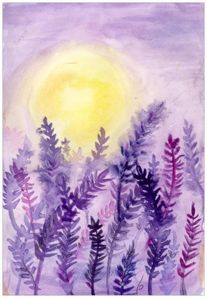 Рисование по мокрой бумаге