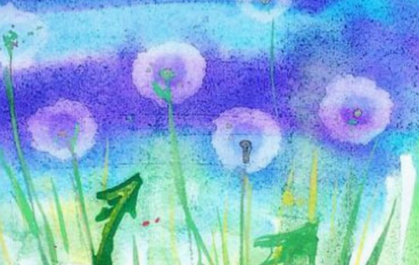 Рисование по сырому для детей