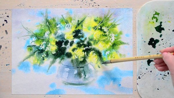 Рисование по мокрому