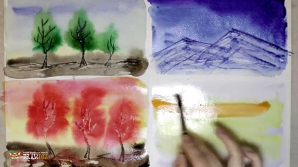 Уроки акварели для детей