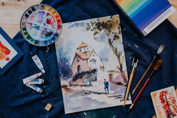 Профессиональная акварель для рисования