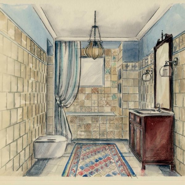 Эскиз ванной комнаты