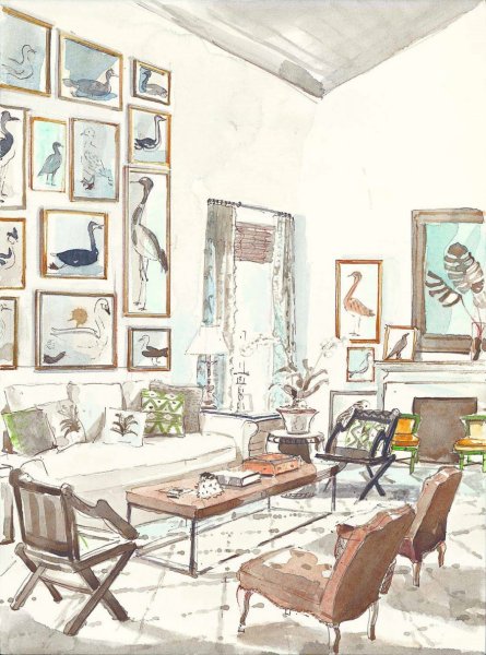 Наброски интерьера