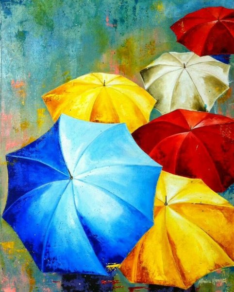 Зонтики в живописи
