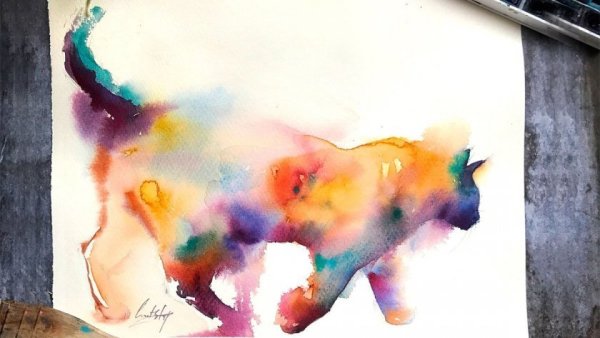 Размытые рисунки несложные