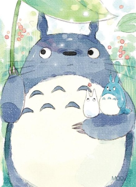 Тоторо Миядзаки акварель