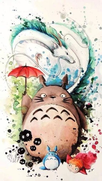 Хаяо Миядзаки Тоторо рисунок