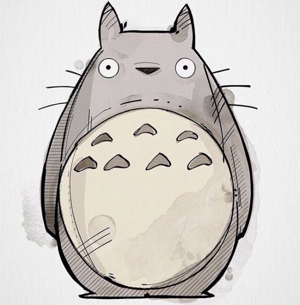 Тоторо в профиль