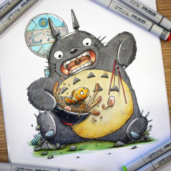 Тоторо граффити