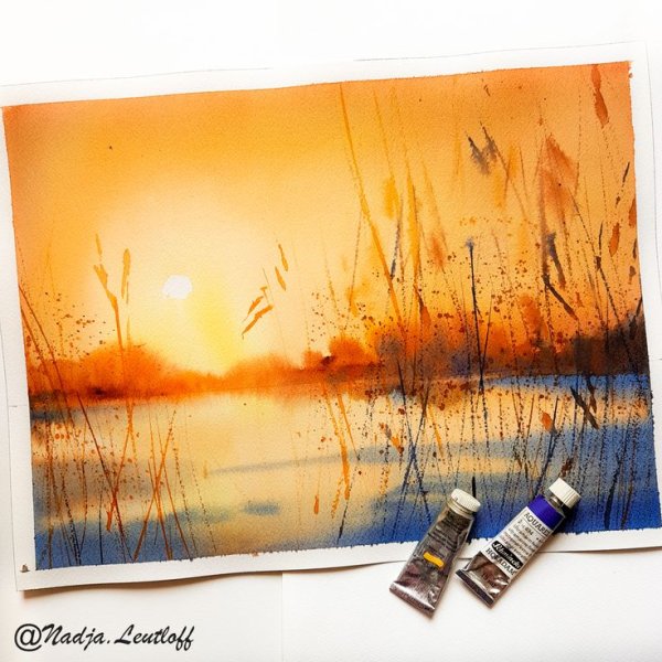 Надя Лойтлофф картины акварелью