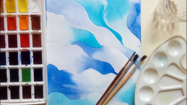 Приемы рисования акварелью