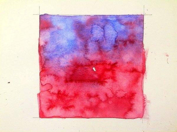 Техники заливки акварелью