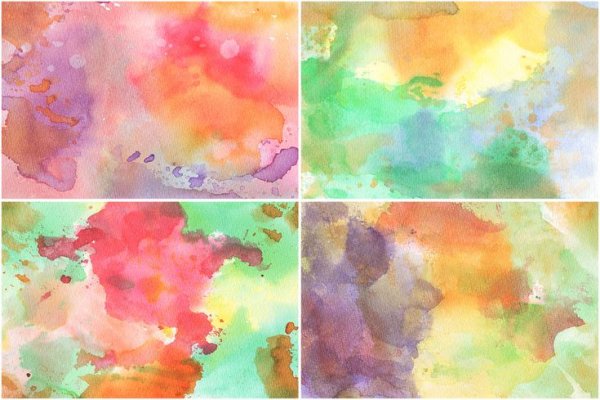 Заливка акварелью