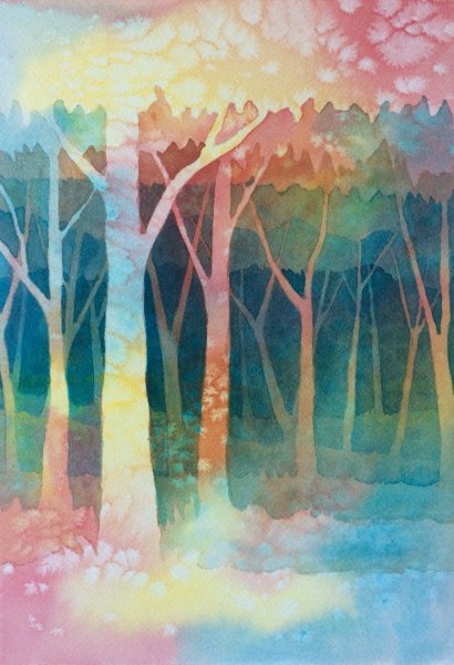 Многослойная техника акварели (лессировка)