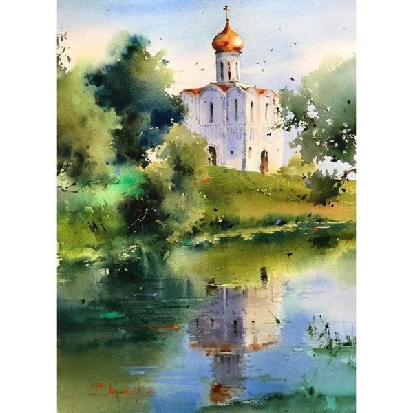 Blanca Alvarez картины акварелью