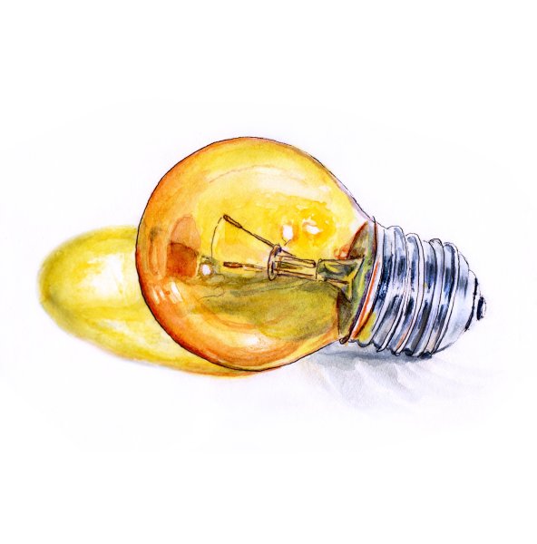 Лампочка рисунок