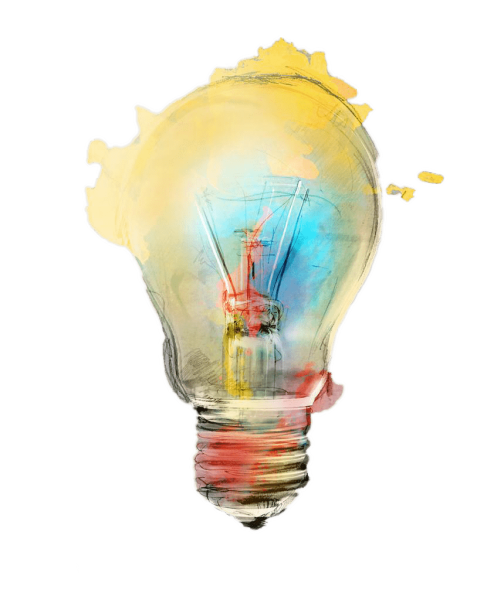 Новогодние лампочки рисунок