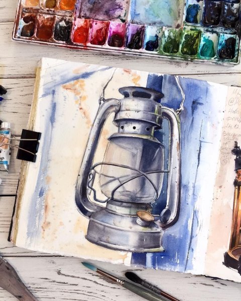 Лампочка для срисовки