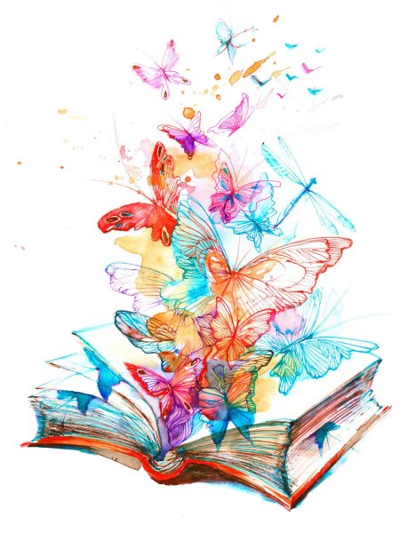 Книги акварель