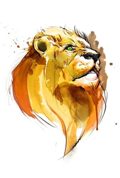 Жёлтый Лев арт