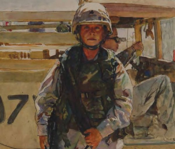 Американский солдат живопись