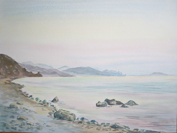 Крымские пейзажи акварелью