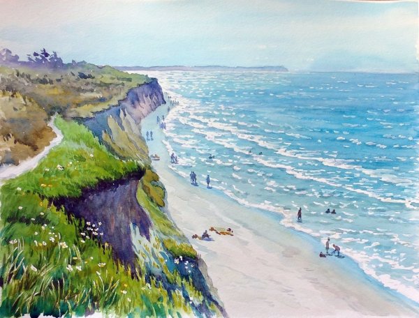 Пейзажи Крыма гуашью