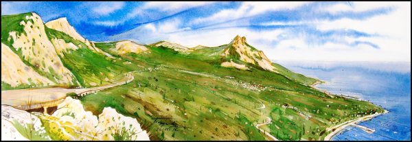 Крымские пейзажи акварелью