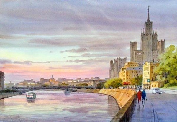 Илья Горгоц городские пейзажи