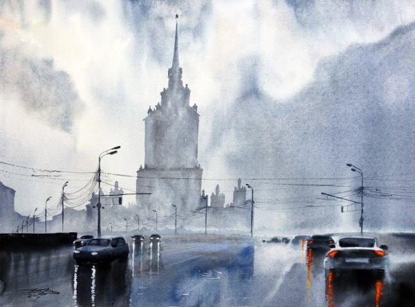 Дубовой художник акварелист