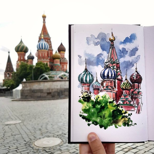 Скейчинг храм Василия Блаженного