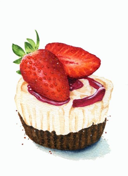Десерт акварель