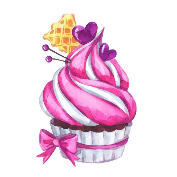 Нарисованные пирожные