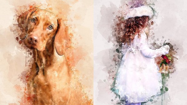 Экшен акварель