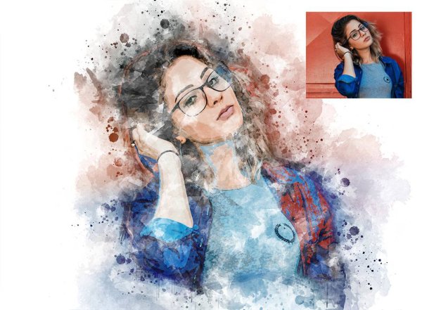 Эффект акварели в фотошопе