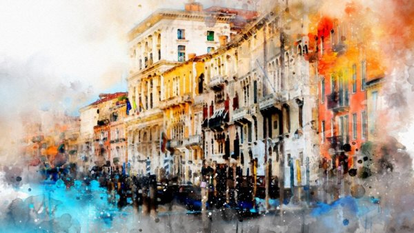 Стилизация под акварель