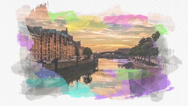 Эффект акварели в фотошопе