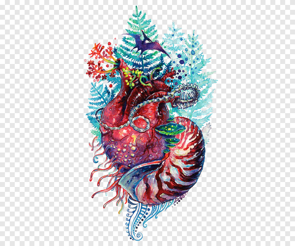 Морской конек арт