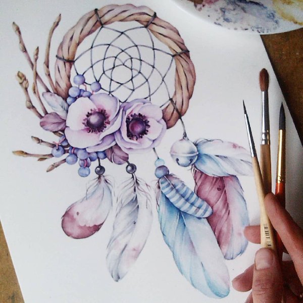 Скетчинг Ловец снов