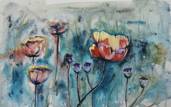 Uksusova Elena. Пастель+акварель.