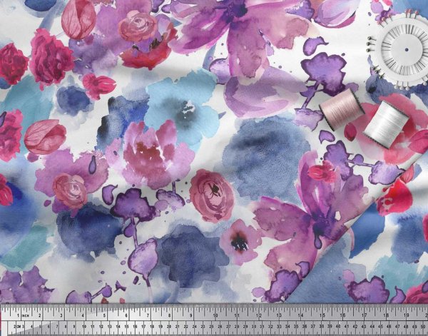 Ткань акварелью