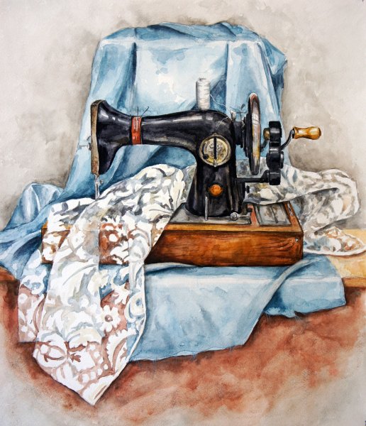 Натюрморт со швейной машинкой