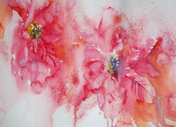 Акварельные цветы