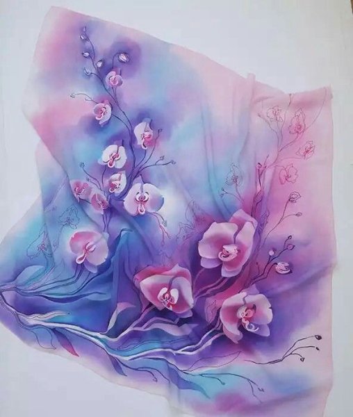 Роспись батиком свободная роспись