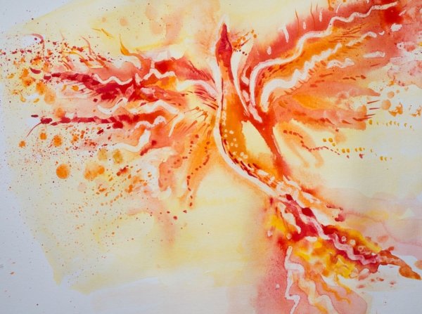 Рисование на мокрой бумаге