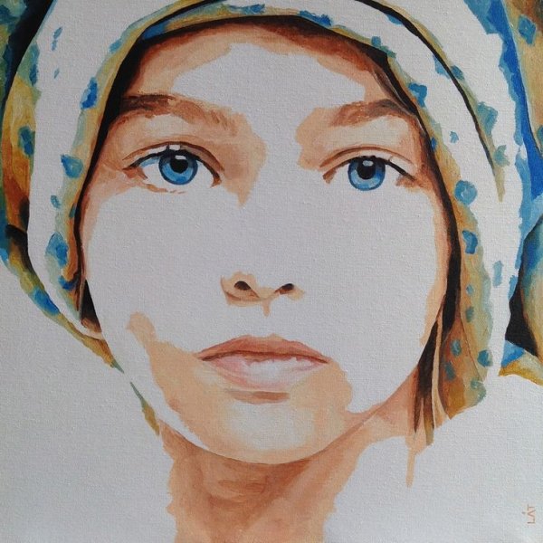 Портрет мамы техники рисования